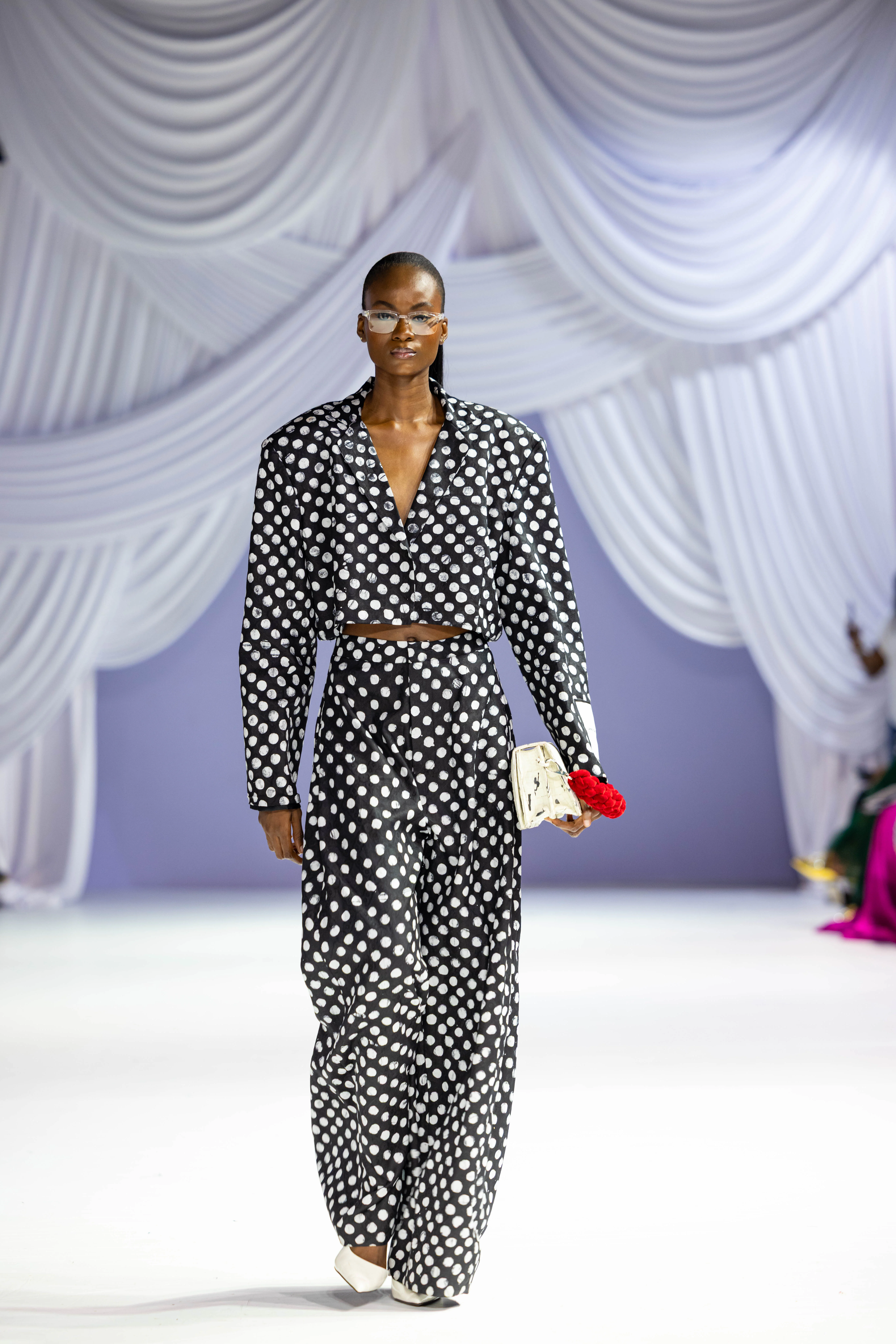 Black and white hand-painted tailoring