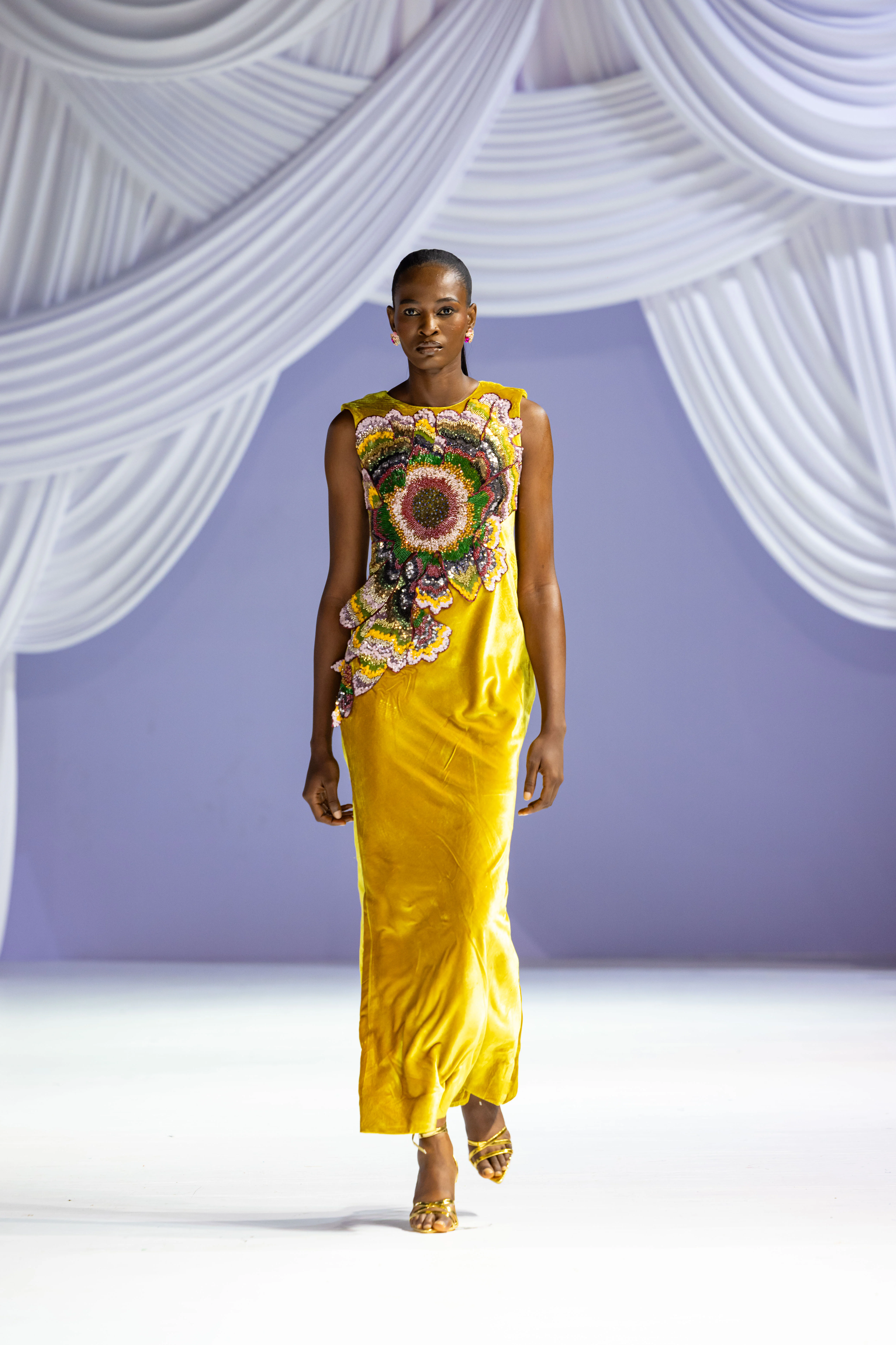 gold embellished gown