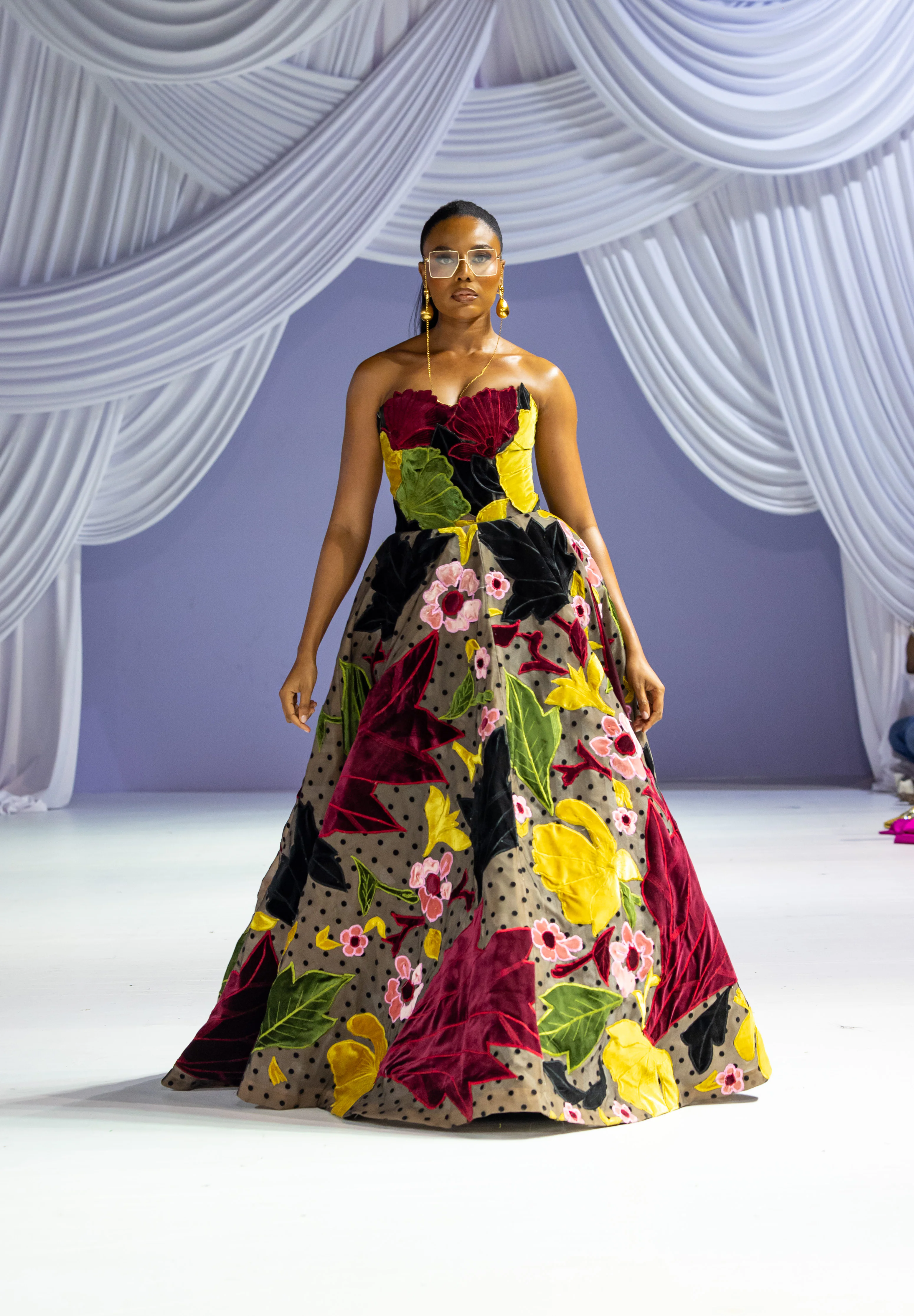 floral ball gown