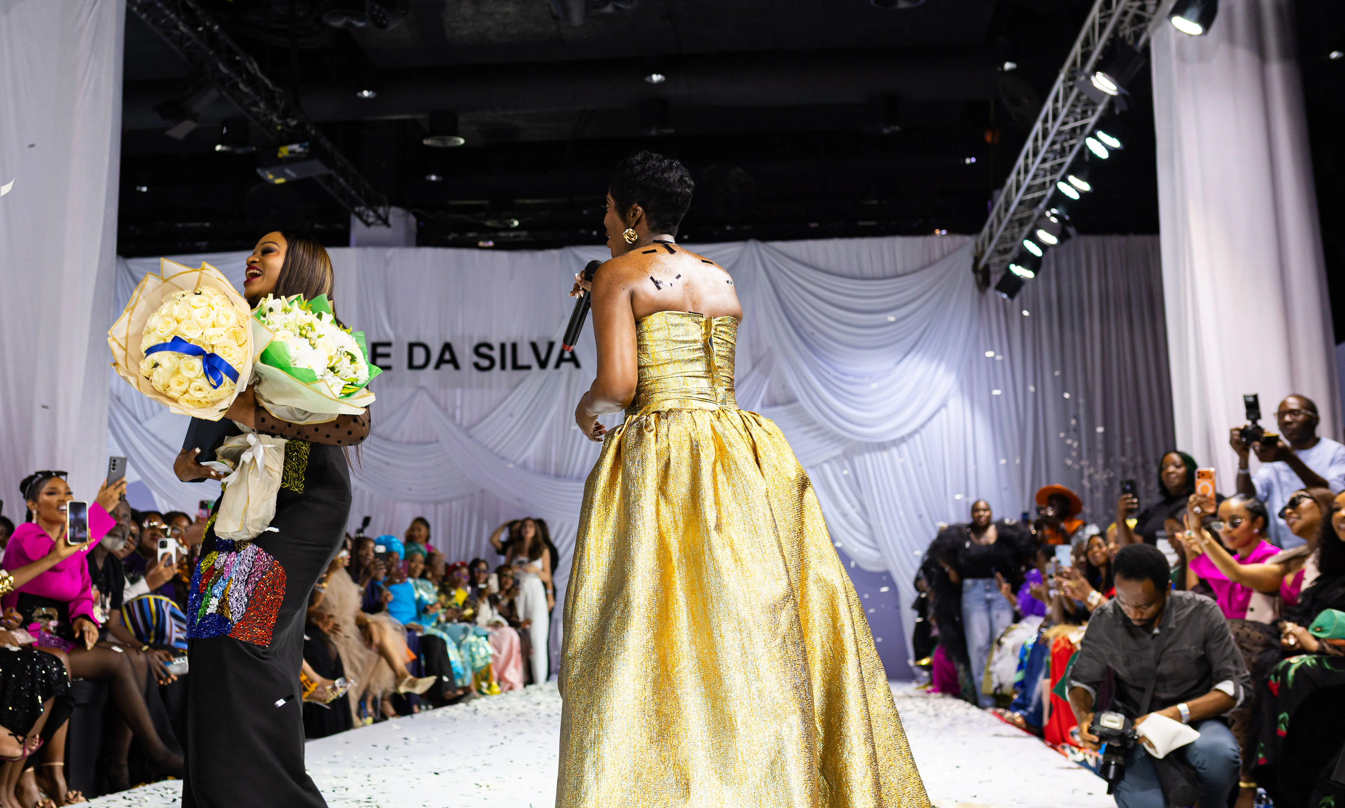 Lanre Da Silva runway finale in Lagos